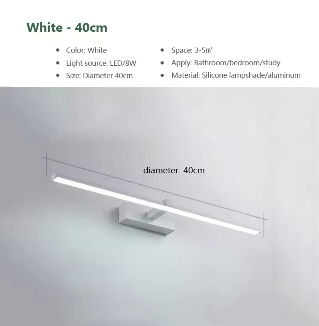 Modern LED Banyo Aplik 3 Renkli Makyaj Aynası Lambası